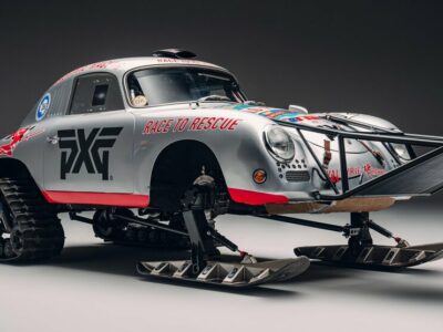Porsche 356A sci cingoli sfidare ghiacci Antartide