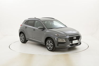 Hyundai Kona XPrime HEV Aut. km 0 ibrido benzina grigia