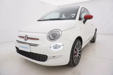 Fiat 500 Hybrid Red 1.0 Mild Hybrid 70CV Manuale Visione frontale